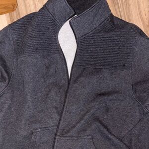 Michael Kors Dark Gray Zip Up Sweater